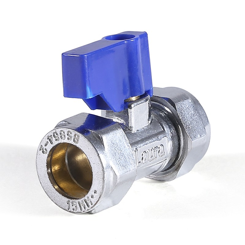 XY-8065 1/2'' Plastic Blue Handle Mini Valve